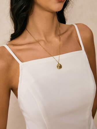 Poéselle Elegant enfärgad ärmlös miniklänning för kvinnor, sommar