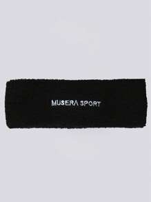 Musera Sport Musera Sport Logo Print Towelling Headband Gym Active Workout Summer, Padel, Tennis, Pickleball