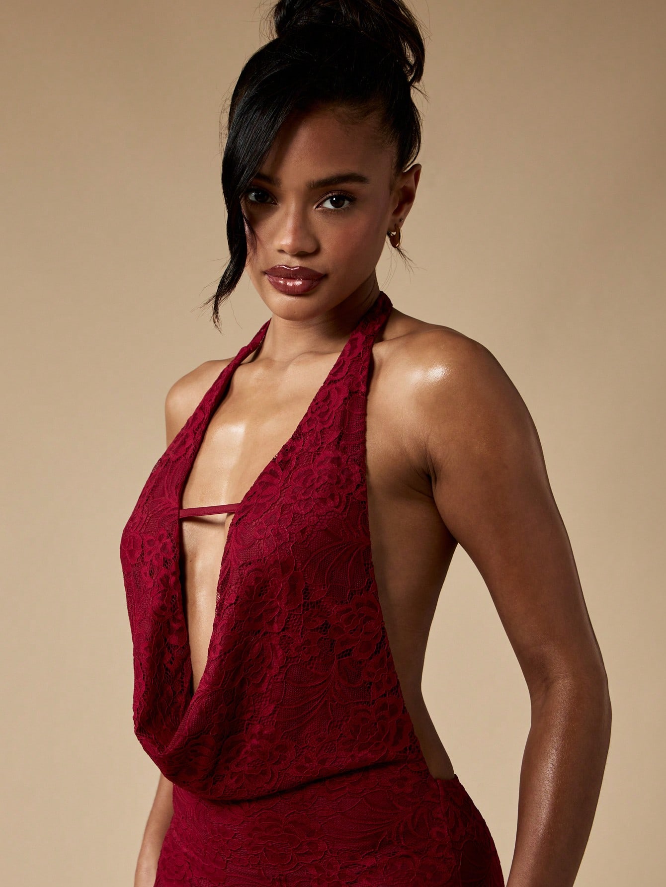 Robe En Dentelle Noire Missguided Taille 4 (EU 32) - Coupe Bodycon, Neuve Avec étiquettes