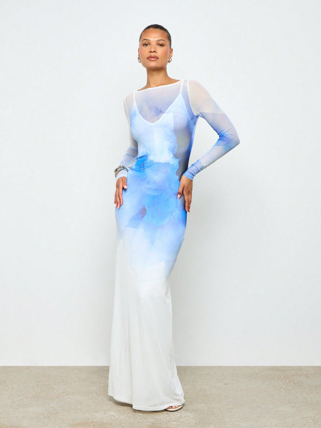chinese dress ladies Nataly Ruched Maxi Dress