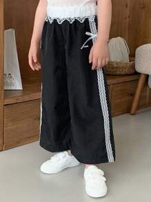 DAZY 年轻女孩二合一休闲中长宽松裤