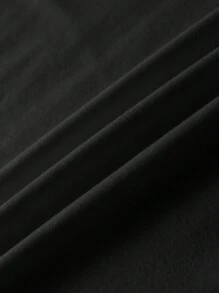 SHEIN EZwear 休闲简约蝴蝶结和数字23印花圆领短袖宽松T恤女款，适合夏季 - 彩色 - 查看 3