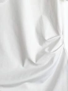 GlowEve 女式夏季新款时尚百搭休闲水钻T恤 - 白色 - 查看 6