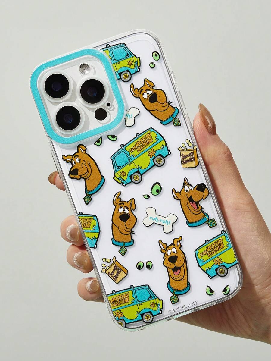 SCOOBY-DOO X SHEIN Durable Fashionable Fun Mobile Phone Case - Printed Protective Cover Design, Compatible With IPhone, Samsun - Clear - View 1