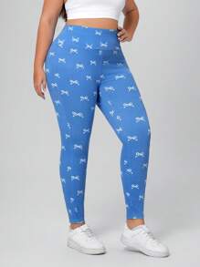 Flexra Plus Size Women High Waisted Skinny Stretchy Knit Casual Versatile Denim Jeans - Light Wash - View 5
