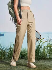 In My Nature 女士自然徒步、露营、徒步旅行、城市通勤徒步裤 - 卡其色 - 查看 4