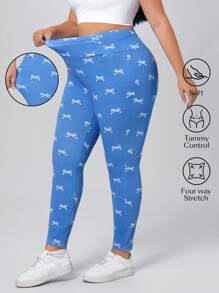 Flexra Plus Size Women High Waisted Skinny Stretchy Knit Casual Versatile Denim Jeans - Light Wash - View 1