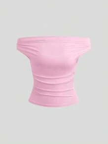 Flirla 3 pièces/Set T-shirts d'été décontractés sexy avec épaules dénudées pour grandes tailles