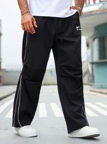 Manfinity Homme 大码男士休闲百搭条纹长裤