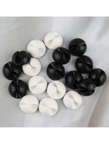 5 piezas/10 piezas Clip de gestión de cables conveniente para escritorio, cama y pared - Multicolor - Ver 8