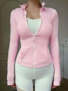 DAZY Chaqueta abierta informal de mujer de punto, ajuste regular para primavera
