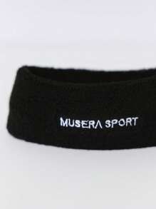 Musera Sport Musera Sport Logo Print Towelling Headband Gym Active Workout Summer, Padel, Tennis, Pickleball