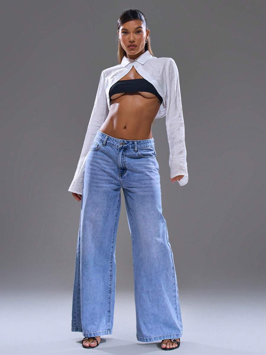 MUSERA Low Rise Wide Leg Oversized Jeans Spring, Summer, Streetwear, Y2k, Cool Girl,City Muse