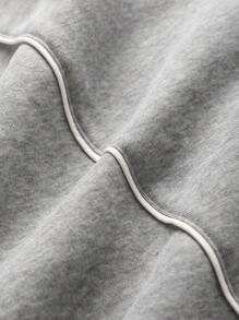 Manfinity EMRG Men's Letter Print Drawstring Waist Pocketed Casual Sweatpants