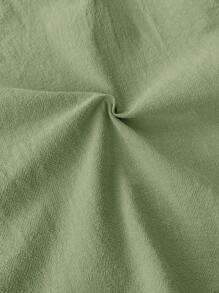 LMoss Kids 2 Stücke/Set Baby Mädchen einfarbiges Rundhalsausschnitt Lässig Top und Shorts Set