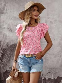 EMERY ROSE 女士衬衫 夏季女装 度假女装 可爱上衣 外出上衣 工作女装 办公室女装 夏季上衣 可爱夏季上衣 女士夏季上衣 - 彩色 - 查看 7