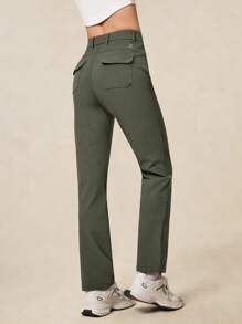 OutZeal Stretchy Water Resistant Slim Fit Hiking Pants Women With Multi Pockets Tear Resistant Nylon For Hiking