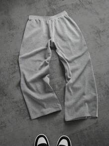 Manfinity EMRG Men's Letter Print Drawstring Waist Pocketed Casual Sweatpants