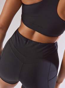 Musera Sport Quần short thể thao mùa hè có túi đựng điện thoại, thoải mái khi tập luyện, tập gym, chạy bộ, câu lạc bộ chạy, padel, tennis, pickleball, thể dục. - màu đen - Xem 7