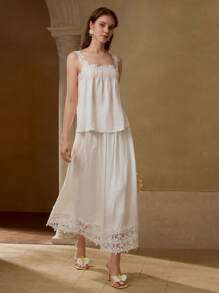 MOTF PREMIUM LINEN APPLIQUES TANK TOP