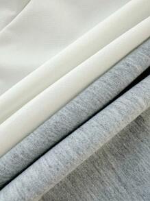 Set de pijama de 2 piezas para mujer con shorts de encaje a contraste y con lazo en la cintura - Multicolor - Ver 6