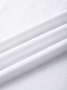 EMERY ROSE 7 月 4 日休闲简约国旗图案宽松无袖女式背心，略微透明，适合夏季 - 白色 - 查看 5