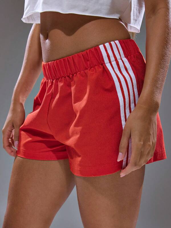 MUSERA Stripe Detail Mini Loose Fit Runner Shorts Spring Summer Streetwear Y2k Cool Girl City Muse 4th July Vacation