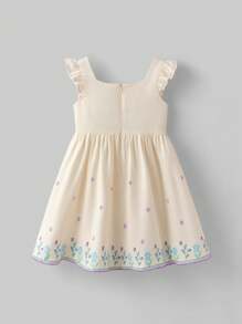 Ontre 年轻女孩花卉印花休闲套头连衣裙