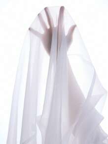 Ontre 女式白色简约半透明休闲裙，优雅简约，适合夏季、商务休闲、度假 - 白色 - 查看 8