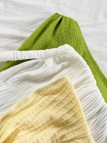 Soleia 春夏休闲度假西部海滩婚礼派对宾客服装、毕业早午餐、优雅波西米亚热带圣帕特里克节春假复活节音乐节服装、绿黄杏色系带前露背不对称下摆女式上衣 - 彩色 - 查看 6