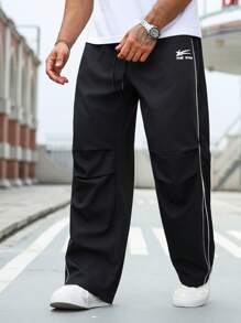 Manfinity Homme 大码男士休闲百搭条纹长裤