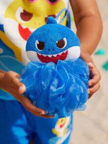 BABY SHARK X SHEIN 1个儿童沐浴海绵，3D卡通造型，带挂钩，适合居家旅行使用，男女通用，夏季、春季、海滩、度假皆宜 - 彩色 - 查看 6