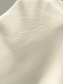 SHEIN Swim 流蘇邊罩衫短褲 - 杏色 - 查看 5