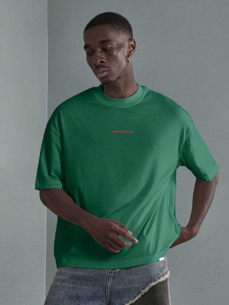 T-shirt surdimensionné à slogan imprimé streetwear