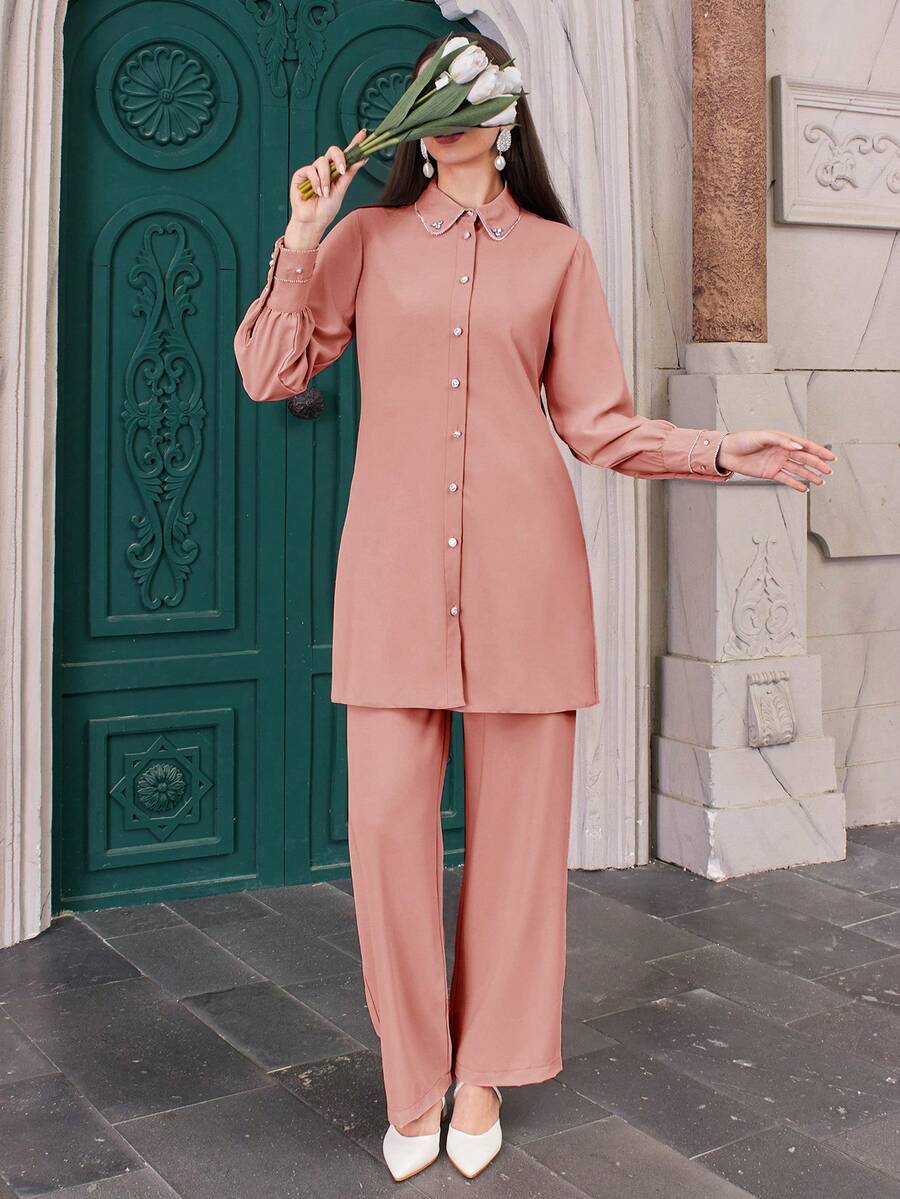 EURMUSE Conjunto Rosa De Dos Piezas - Rosa - Ver 1