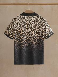 Manfinity VCAY Camisa polo de manga corta holgada de punto casual de moda para hombres