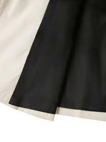 Calvornis Conjunto de 2 piezas para hombres de unicolor, traje de solapa única y manga larga - Beis - Ver 7