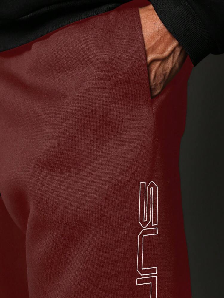 Pantaloni della tuta con stampa del logo e striscia laterale