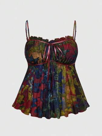 Hippie Boho Vacation Hippie Butterfly Pattern Cut-Out Ombre Plus Size Women Tank Tops