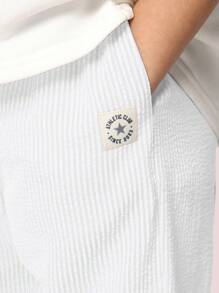 SUMWON Pantalon ample à enfiler en coton côtelé, décontracté et confortable, pour le printemps et l'automne, coupe ample, pour garçons