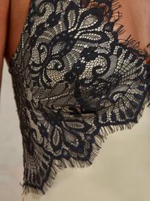 COSMINA Women Contrast Lace Fitted Elegant Sleeveless Dress Summer Dresses For Women