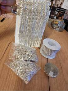 1 件水钻装饰 DIY 流苏 - 無色 - 查看 5