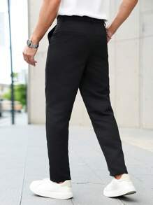 Manfinity Homme 大码男士休闲百搭纯色西装裤