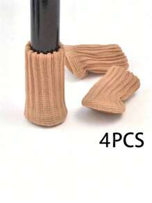 4 件针织桌腿袜，保护您的地板和家具，布艺桌椅腿袜羊毛高弹地板保护套防滑椅腿脚袜家具套套装，适用于直径，针织家具垫