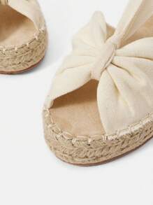 Styleloop Women's Woven Rope Platform Wedge Sandals, Vacation Style BOHO Chic Retro American Western Music Festival Party Thick Bottom Shoes