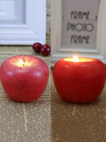 SHEIN 1pc Eve Gift Apple Candle, Holiday Celebration Candle, Birthday Decoration,Room Decor,Gifts Graduation