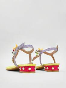 SHUZIA Ladies Thong Sandals With Seashell Ornamentation Summer Shoes - Multicolor - View 6