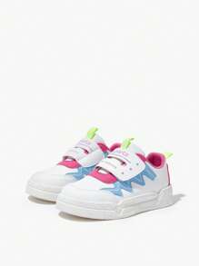 JNSQ 1 Pair Fashionable Casual All-Match Versatile Comfortable Soft Bottom Lightweight Lace-Up Flat Sneakers, Suitable For Back To School Season