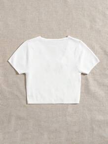 SHEIN Tie Front Cardigan - White - View 2