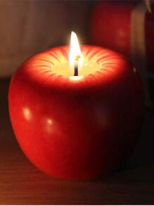 SHEIN 1pc Eve Gift Apple Candle, Holiday Celebration Candle, Birthday Decoration,Room Decor,Gifts Graduation